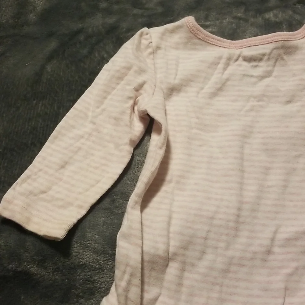 Baby B'Gosh Baby Girl's Stripe Long Sleeve Onesie